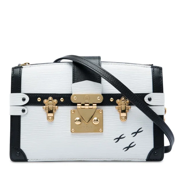 Black Louis Vuitton Epi Trunk Clutch Crossbody Bag in Black Leather from Designer Revival