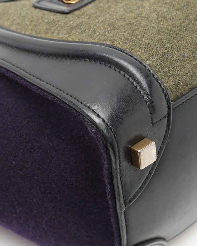 Celine Luggage Micro Bag in Canvas from A Retro Tale, photo 7 of 9