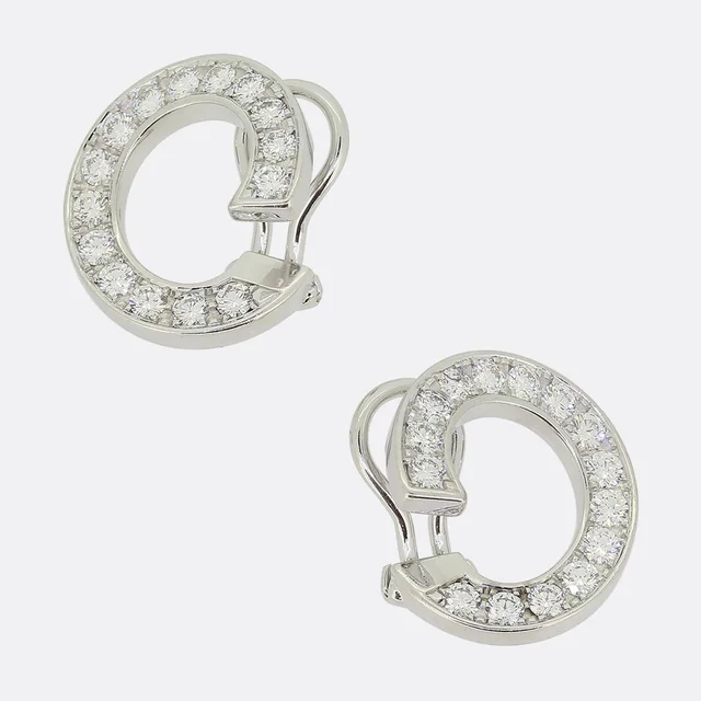 Chopard Diamond Hoop Earrings from The Vintage Jeweller