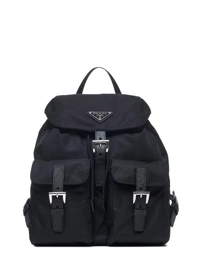Prada Re-Nylon Backpack — Black Recycled Polyamide in Black Nylon from HEWI