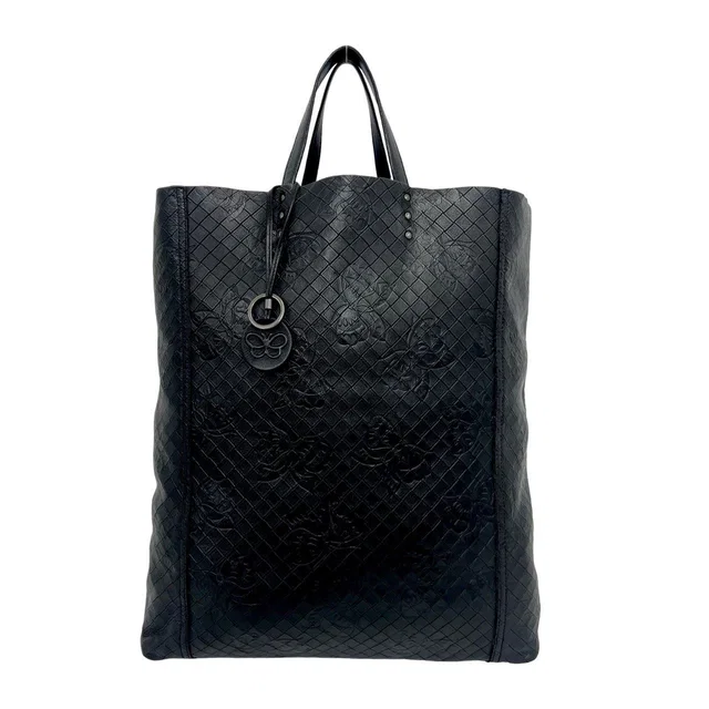 Bottega Veneta Intreccio Butterfly Leather Tote Bag in Leather from LuxUness