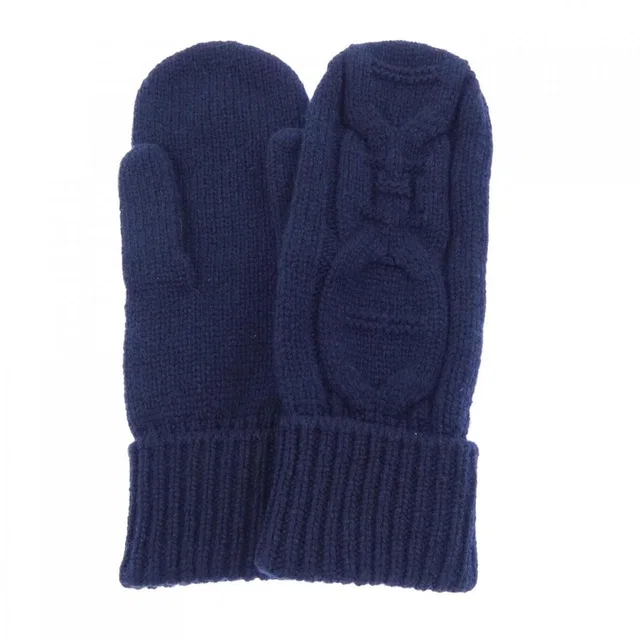 Hermès Glove Gloves Navy in Navy Cashmere from The Reluxe