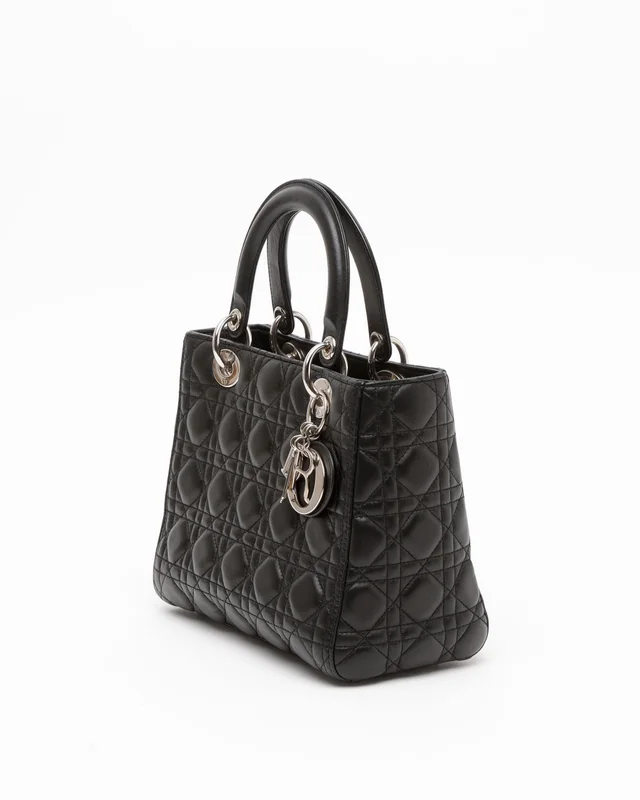 Medium Lady Dior Bag in Leather from A Retro Tale, photo 2 of 8