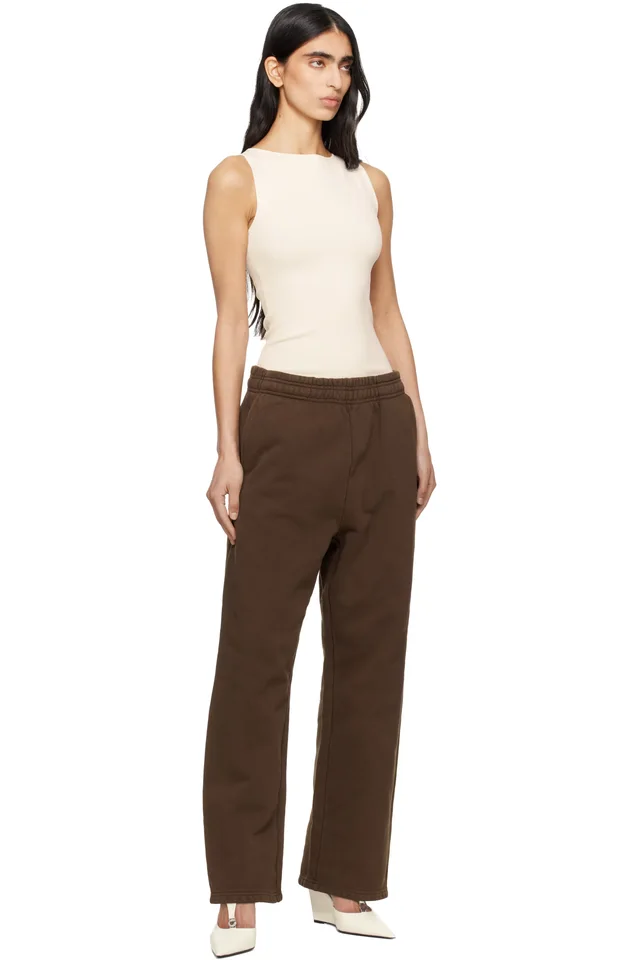 Entire Studios Brown Straight Leg Sweatpants, photo 4 of 4 from SSENSE
