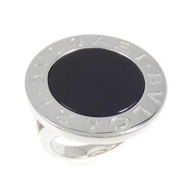 Bvlgari Bvlgari Big 750 White Gold Onyx Ring Size 13 in White from LuxUness