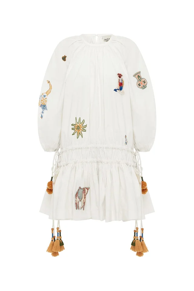 2504 - RESORT 26 CARMINE EMBROIDERED MINI DRESS from Alemais, photo 1 of 1
