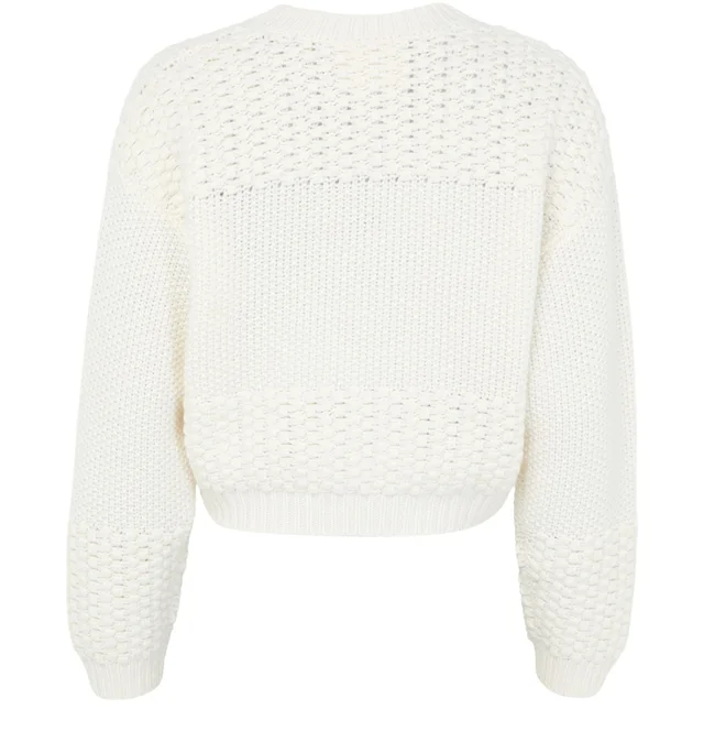 LISA YANG Signe cashmere sweater in White 100% cashmere knit, photo 3 of 6 from 24S (US)