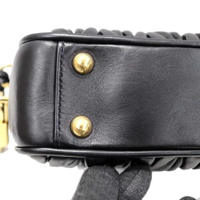 Miu Miu Arcadi Matelasse Bag Leather Black in black Leather from Poshmark, photo 4 of 10