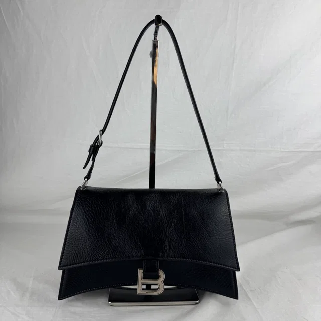 Balenciaga Crush Small Leather Bag in Lambskin, Metal, Shiny leather from Reowned