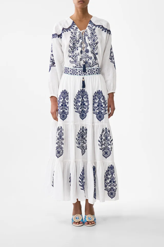 Camilla eBoutique TIERED EMBROIDERED SKIRT ISNIK LULLABY from CAMILLA, photo 1 of 1