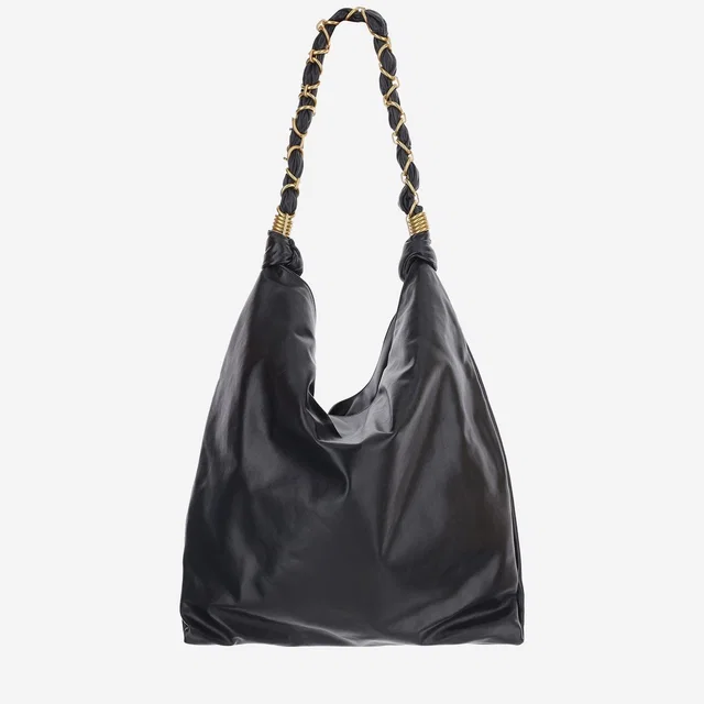 Saint Laurent Leather Shoulder Bag — Black in Black Leather from HEWI