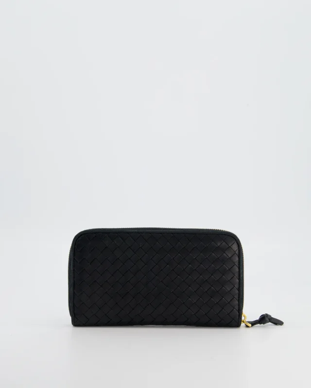 Bottega Veneta Intrecciato Long Wallet in Black Woven leather from Sellier, photo 12 of 12