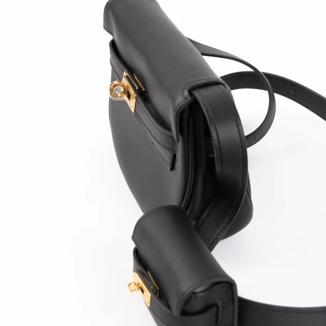 Hermès Kelly Moove Black Swift GHW in Black Swift leather from Labellov, photo 4 of 8