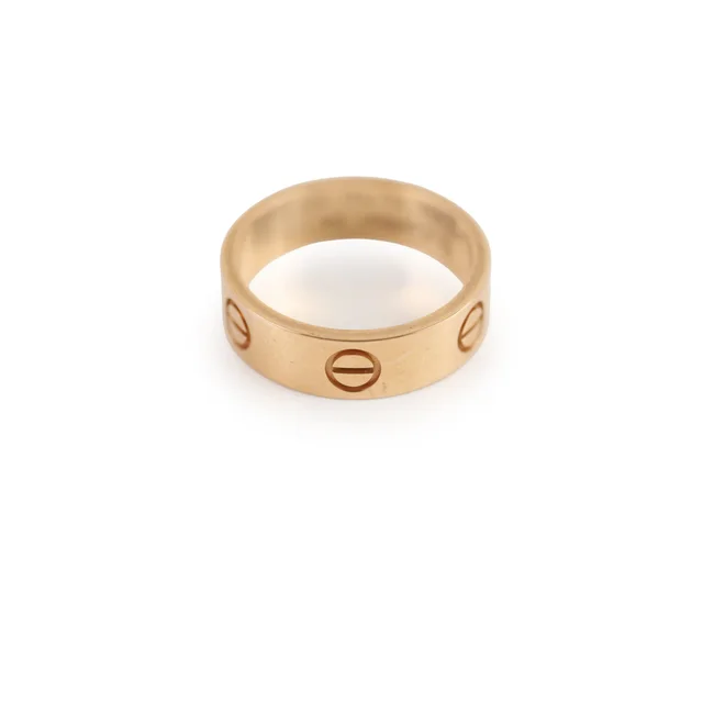 Cartier Love Ring Pink Gold 54 from The Purse Affair