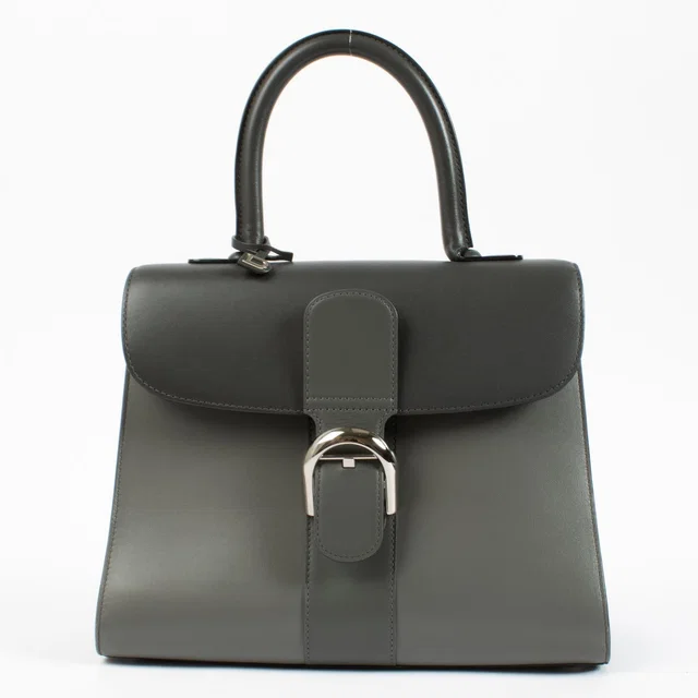 Delvaux Smoke Camaieux Box Calf Brillant MM in Box leather from Labellov
