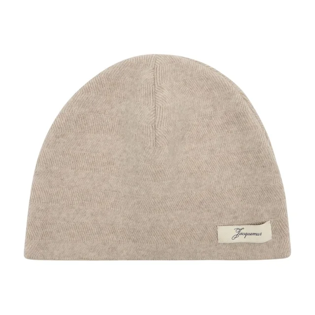 Jacquemus Acu00809ak00286-130 Beanie — Beige Wool Beanies in Beige Wool from HEWI, photo 2 of 2