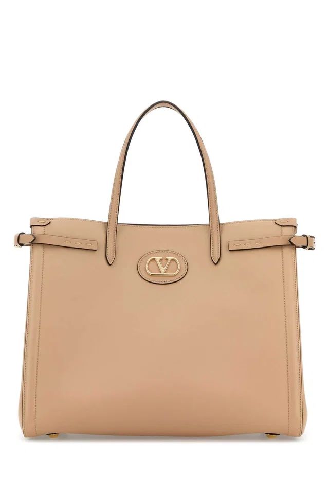 Valentino Garavani Tote Bag — Beige in Beige Suede from HEWI