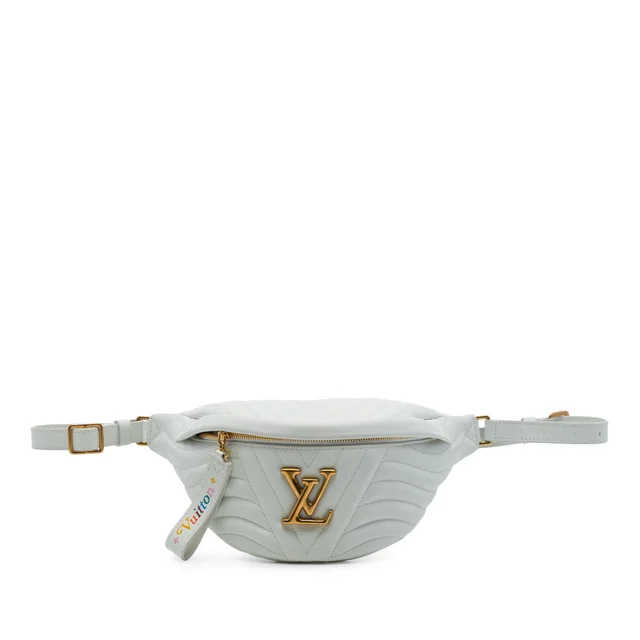 White Louis Vuitton Calfskin New Wave Bumbag Belt Bag in White Calfskin from Designer Revival, photo 1 of 1