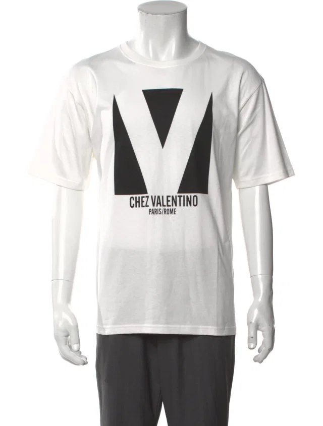 Valentino Garavani Graphic Print Crew Neck T-Shirt w/ Tags from The RealReal