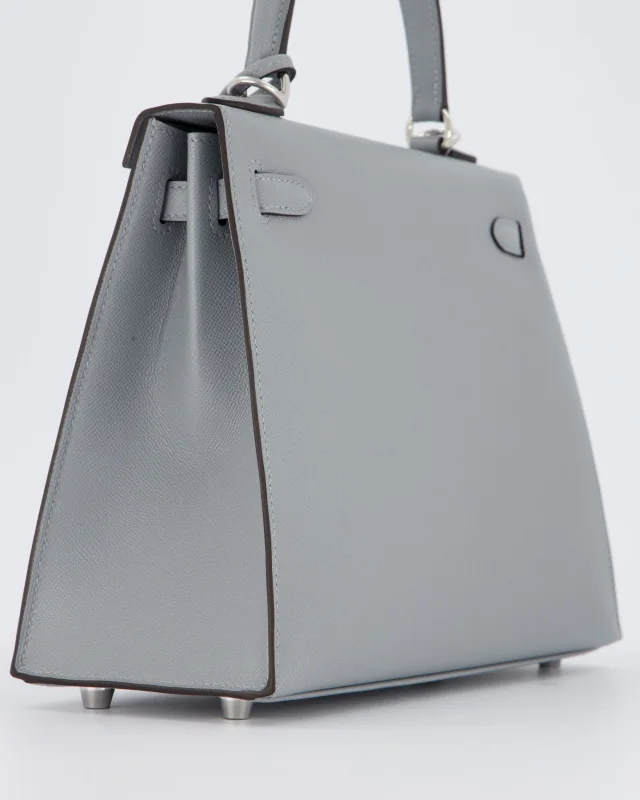 Hermès Kelly 25 Sellier Bag in Grey Leather from Sellier, photo 15 of 21