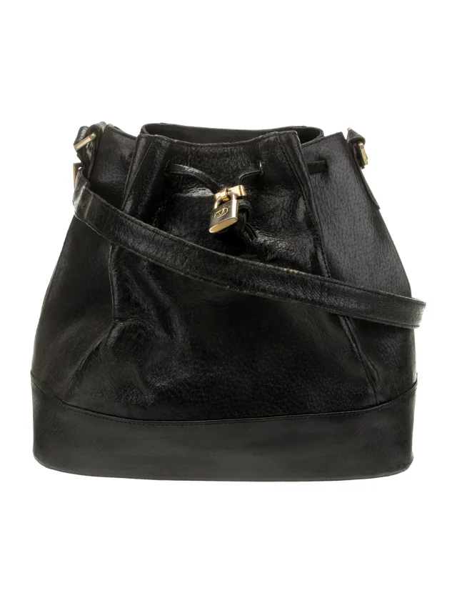 Valentino Garavani Bucket Bag Other bag in Black Leather from The RealReal