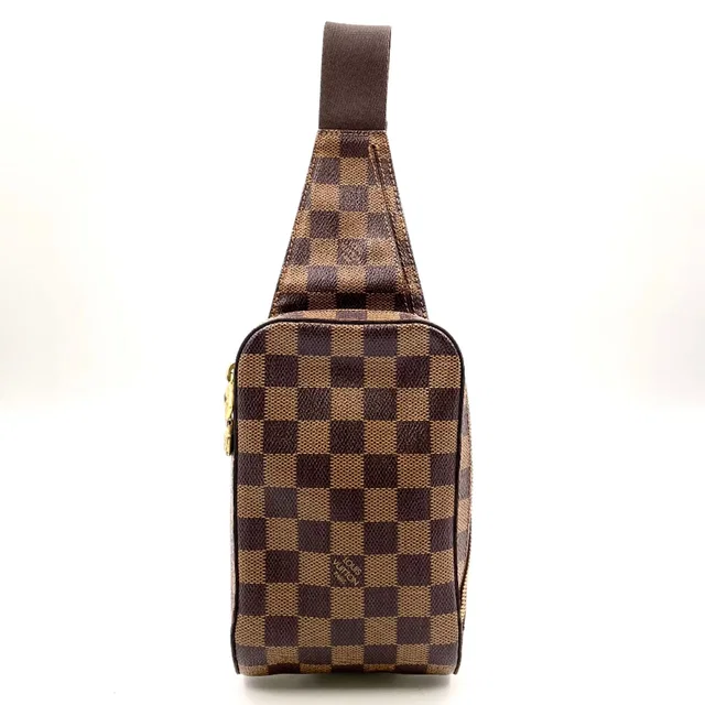 Louis Vuitton Damier Geronimos Brown Belt Bag Gold in Brown from The Reluxe