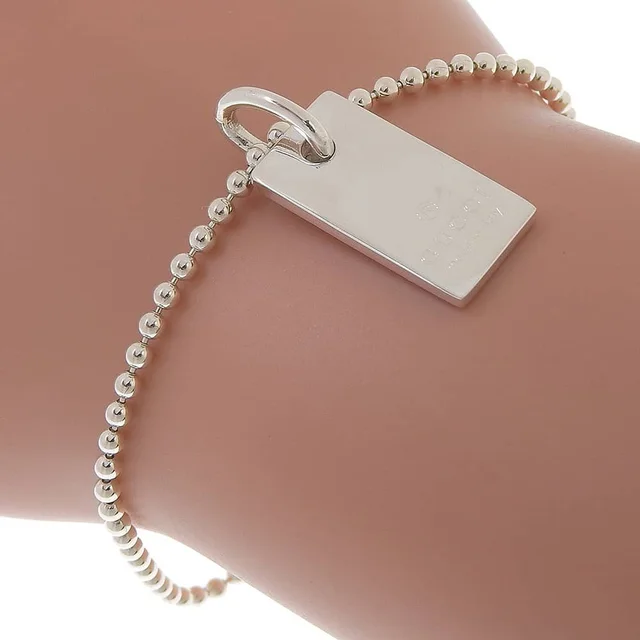 Gucci Barber Chain 925 Sterling Silver Bracelet in Silver from The Reluxe