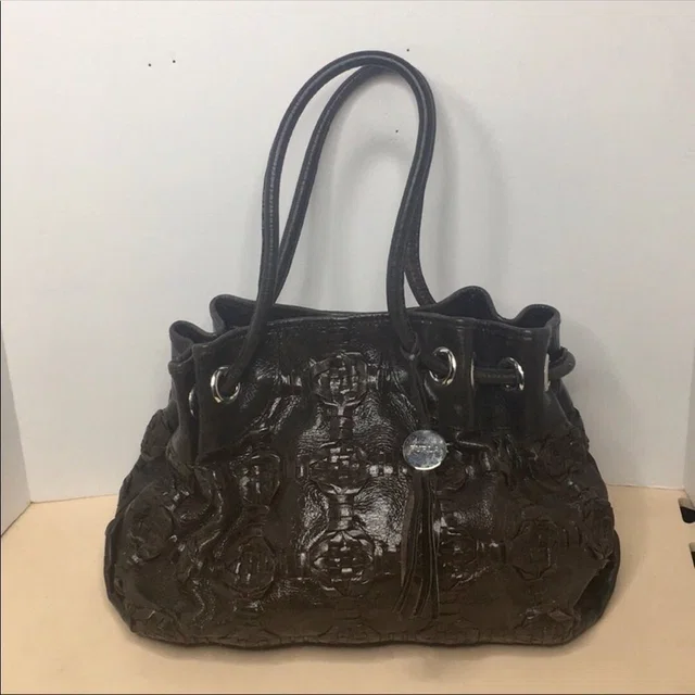 Furla Expresso Brown Leather Tote in red|brown Leather from Poshmark