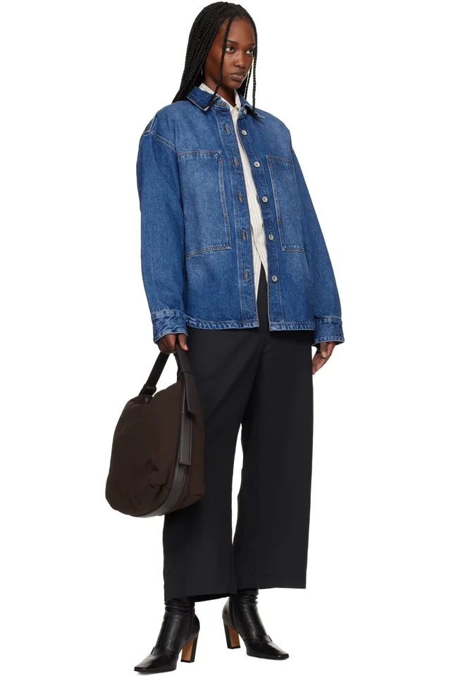 Studio Nicholson Blue Paso Denim Shirt, photo 4 of 4 from SSENSE