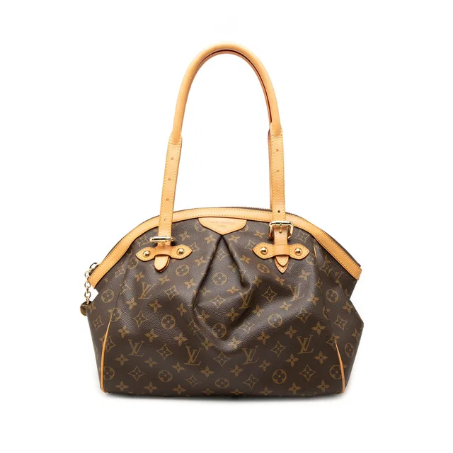 Brown Louis Vuitton Monogram Tivoli GM Shoulder Bag in Brown Coated canvas from Designer Revival