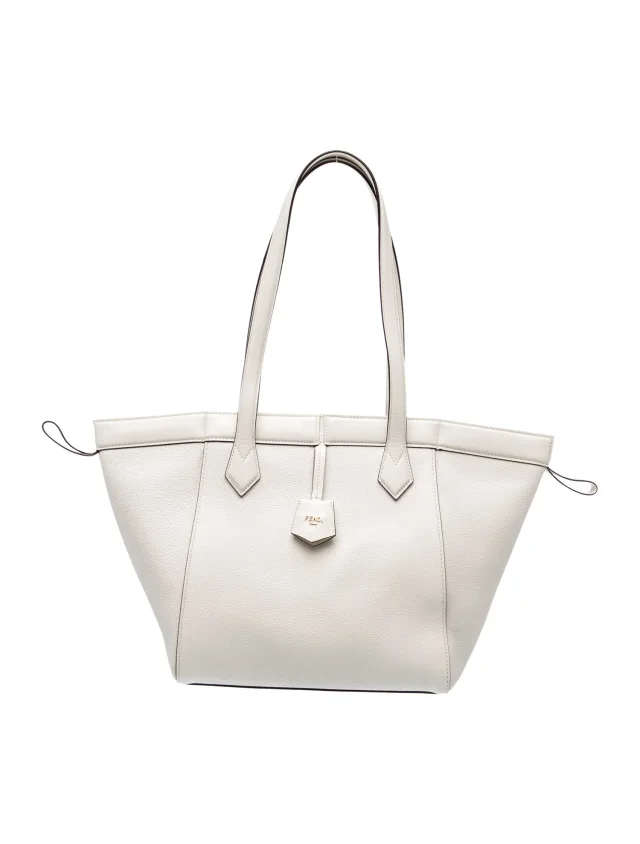 Fendi Origami Medium 2023 in white Leather from The RealReal