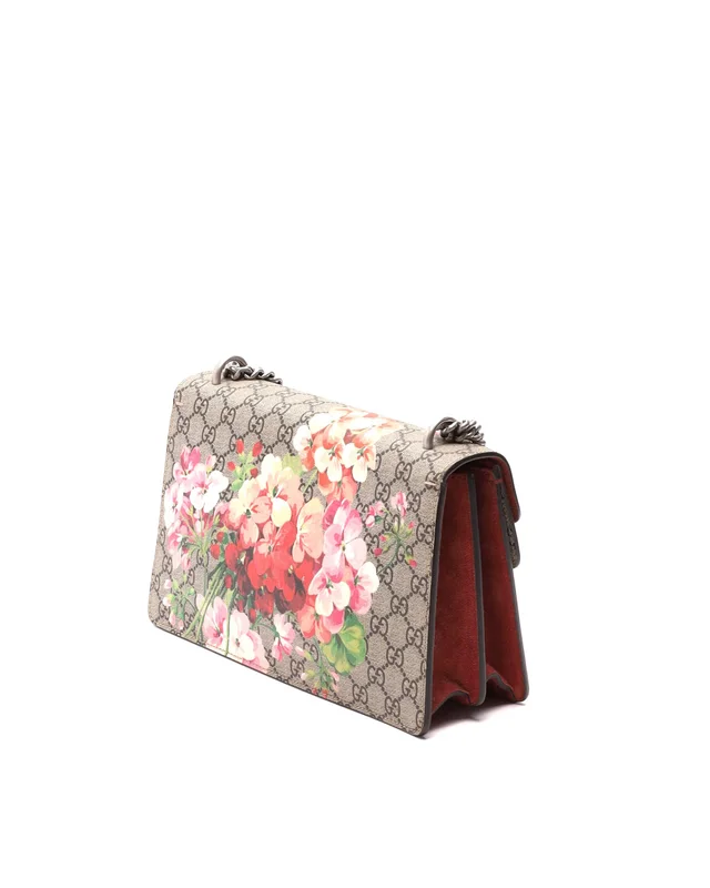 Gucci GG Supreme Medium Dionysus Blooms Bag in Suede from A Retro Tale, photo 3 of 11