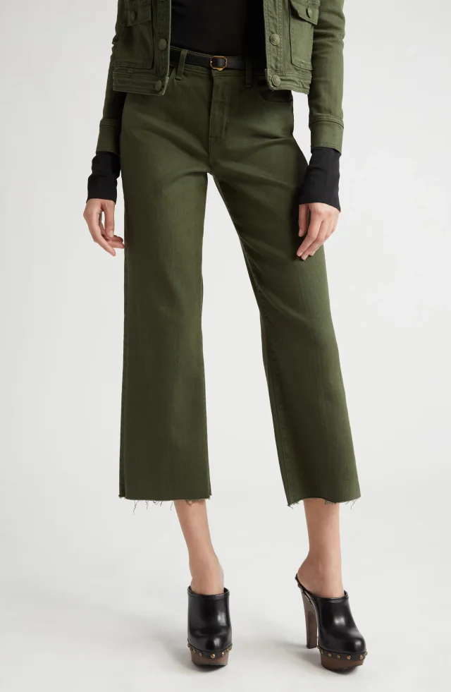 L'AGENCE Wanda High Waist Crop Wide Leg Jeans, photo 9 of 12 from Nordstrom Rack
