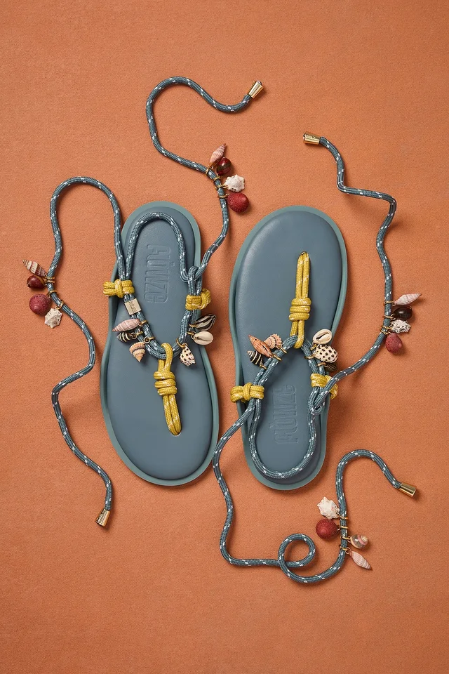 Flòwze x Eliou for FWRD Flo Twin Sandal in Blue from FWRD, photo 1 of 1