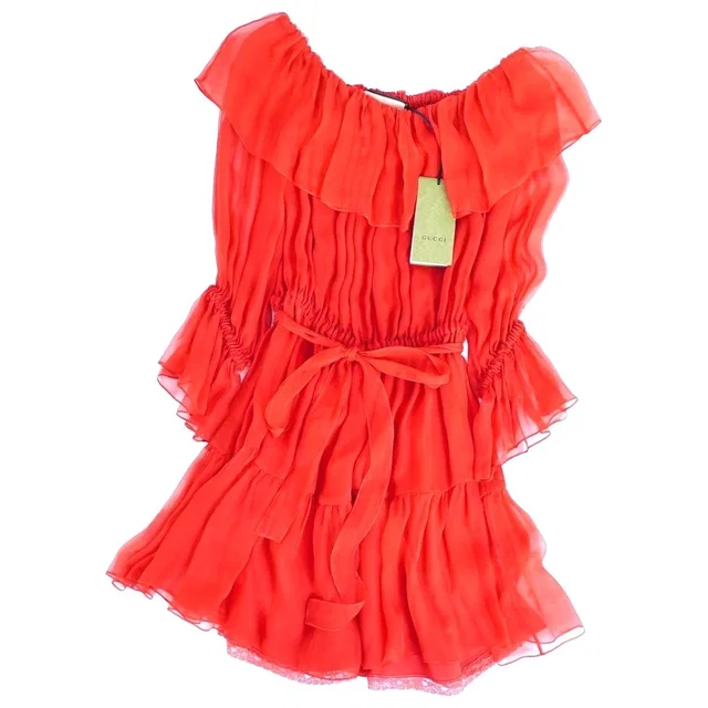 Gucci Dress Silk Mini in Silk from The Reluxe