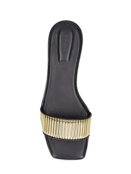 SIMKHAI Slide Sandals with Decorative Band in 63% Polyurethane, 29% Polyester, 8% Thermoplastic Polyurethane, photo 5 of 5 from LUISAVIAROMA