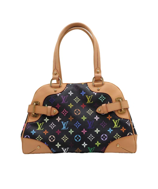 Monogram Multicolor Claudia Hand Bag Black M40194 LV Auth in Black Coated canvas from Luxury Promise