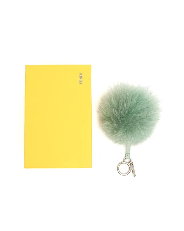 Fendi Pom- Fur Charm in Leather from A Retro Tale, photo 2 of 5