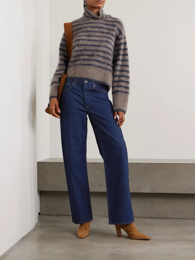 AGOLDE Arc Long high-rise wide-leg jeans in Blue, photo 2 of 2 from NET-A-PORTER (Canada)