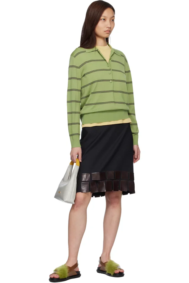 Marni Green & Brown Fussbett Sandals, photo 5 of 5 from SSENSE