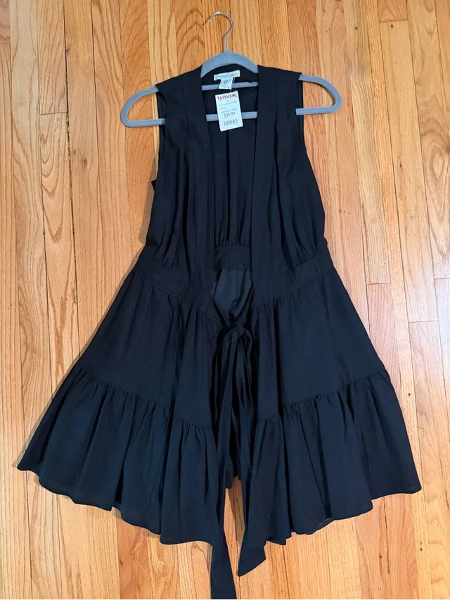 Christian Lacroix Tiered Midi Dress in black from Poshmark