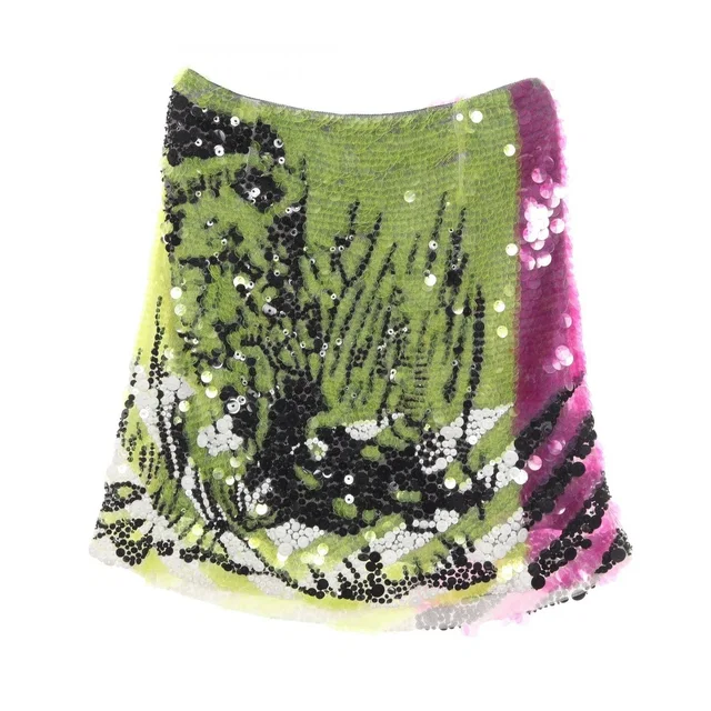 Dior Skirt All Sequins in Nylon from The Reluxe