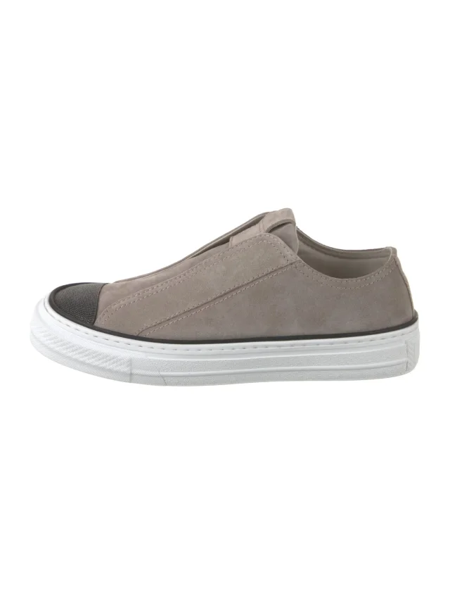 Brunello Cucinelli Monili Suede Sneakers w/ Tags in Suede from The RealReal