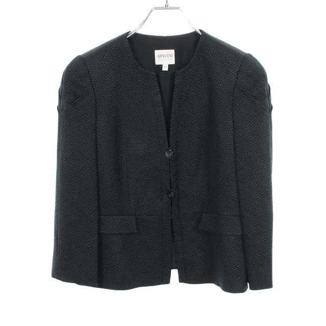 Giorgio Armani Collezioni Wool Silk Jacket in Silk from LuxUness