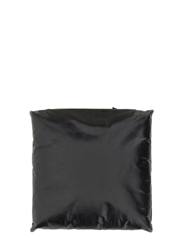 Bottega Veneta Pillow-Shaped Leather Clutch — Black in Black Leather from HEWI