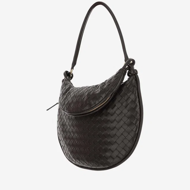 Bottega Veneta Gemelli Shoulder Bag — Brown Lambskin in Brown Lambskin from HEWI