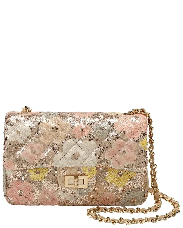 Tiffany & Fred Paris Sequin & Leather Quilted Shoulder Bag, image 1 of 1 from Rue La La