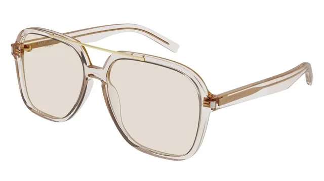 Saint Laurent Sl Sunglasses — Beige Acetate in Beige from HEWI