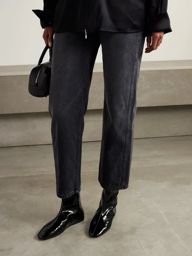 LE MONDE BERYL Luna patent-leather ankle boots in Black, photo 2 of 2 from NET-A-PORTER (Canada)