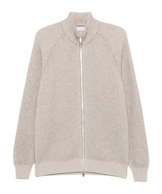 Brunello Cucinelli ribbed-knit cashmere cardigan from SENSER, photo 1 of 1